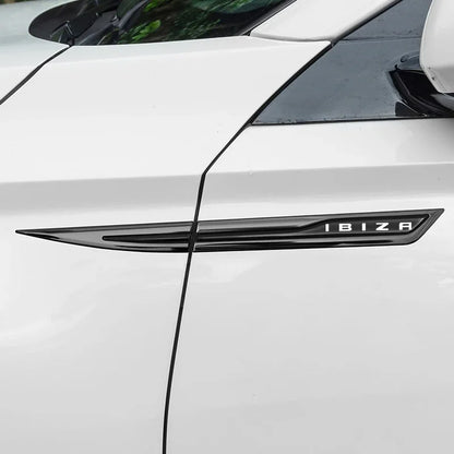 For SEAT Ibiza 6L 6J 6F Metal Stickers Emblem Badge Decals Trim
