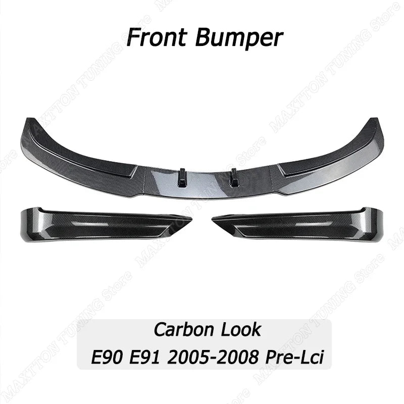 For BMW E90 E91 320I 330I Front Bumper Splitter Lip Diffuser