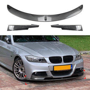 For BMW 3 Series E90 E91 Front Bumper Lip splitter+side Air Vent