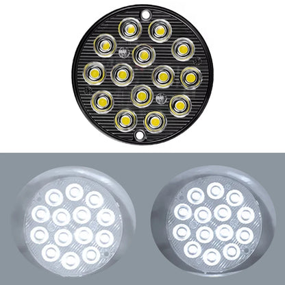 12-24v 2PCS Round Strobe Flash Emergency Flashing Warning Cars