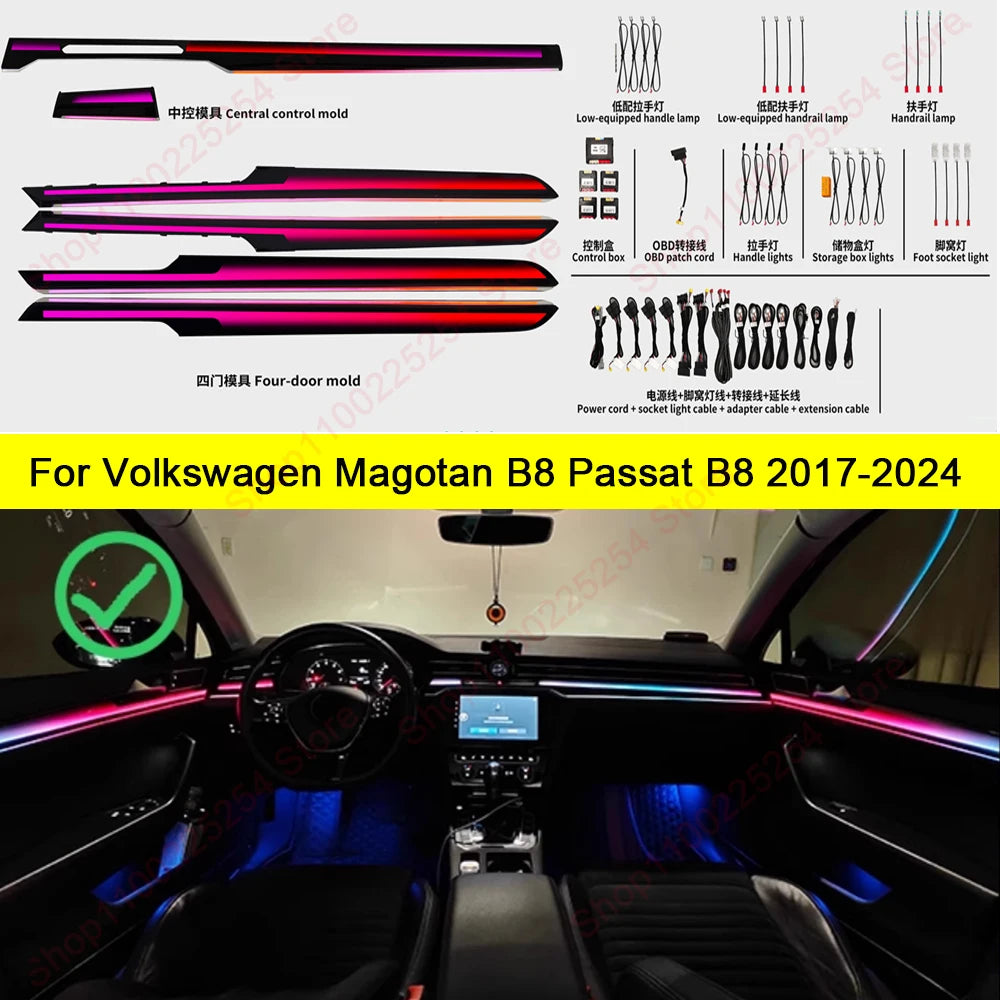 For VW Magotan Passat B7 B8 Symphony Ambient B9 12-24 Atmosphere