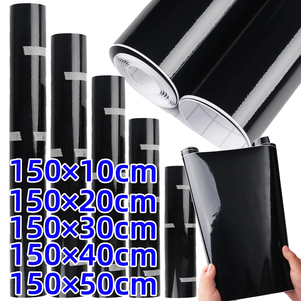 Ultra Gloss Pvc Piano Black Vinyl Wrap Film Sticker