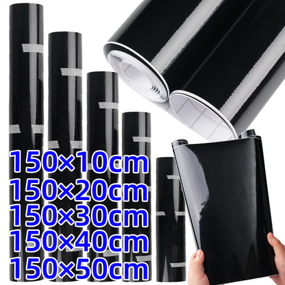 Ultra Gloss Pvc Piano Black Vinyl Wrap Film Sticker