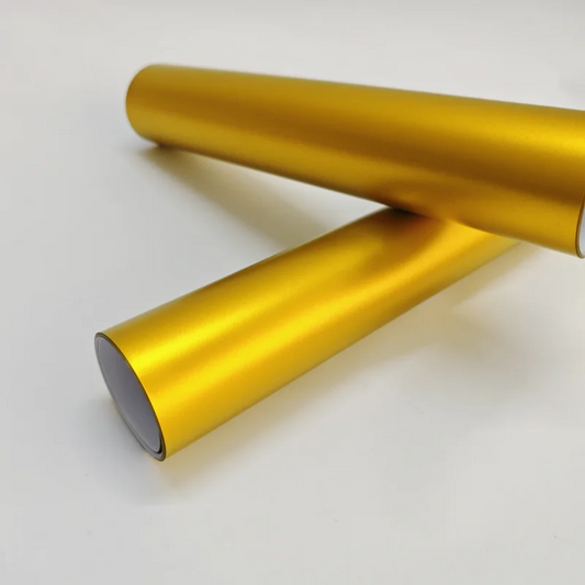 Metallic Matte Satin Ice Gold Wrap Stickers Color Change
