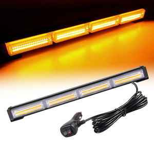 For Vehicle Safe 12V 24V Amber Cob Strobe Bar Sections Flasher