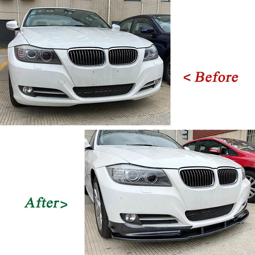 For BMW 3 Series E90 E91 Front Bumper Lip Body Kit Spoiler