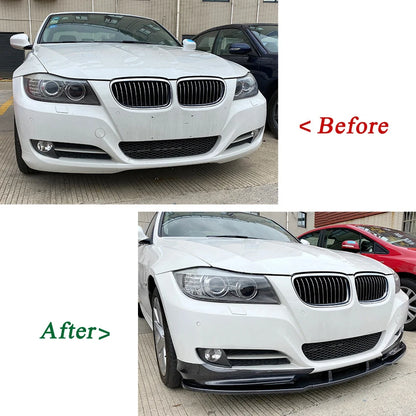 For BMW 3 Series E90 E91 Front Bumper Lip Body Kit Spoiler