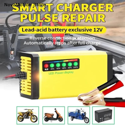 4ah-20ah 12V Battery Charger 220V Power Puls Repair Wet