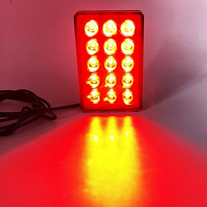 12V F1 15LED Rear Taillight Brake Pilot Flash Warning