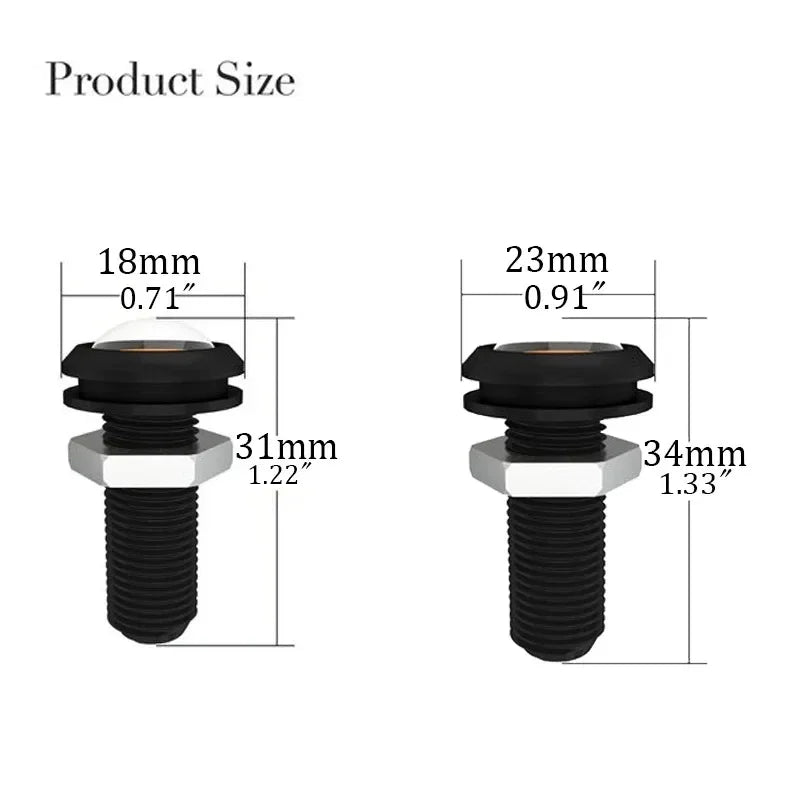 10PCS Pack 18MM Eagle Eye Drl Daytime Running 12V