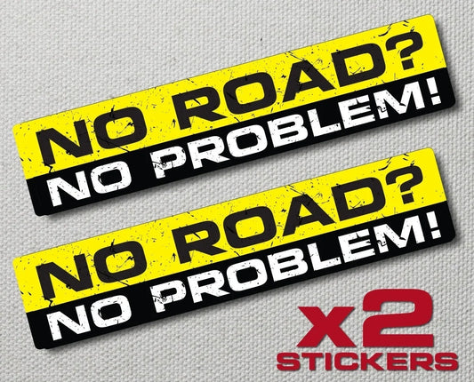 15CM X 3CM No Road Problem Decal Sticker Funny