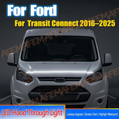 For Ford Transit Connect Daytime Running Strips Hood Flexible