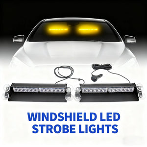 Laikesi Alumium 12v-24v 24LED Dash Emergency Strobe Windshield