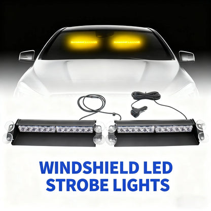 Laikesi Alumium 12v-24v 24LED Dash Emergency Strobe Windshield
