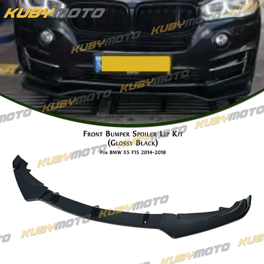 For BMW F15 X5 2014-2018 Front 3PCS Bumper Lip Splitter Canard