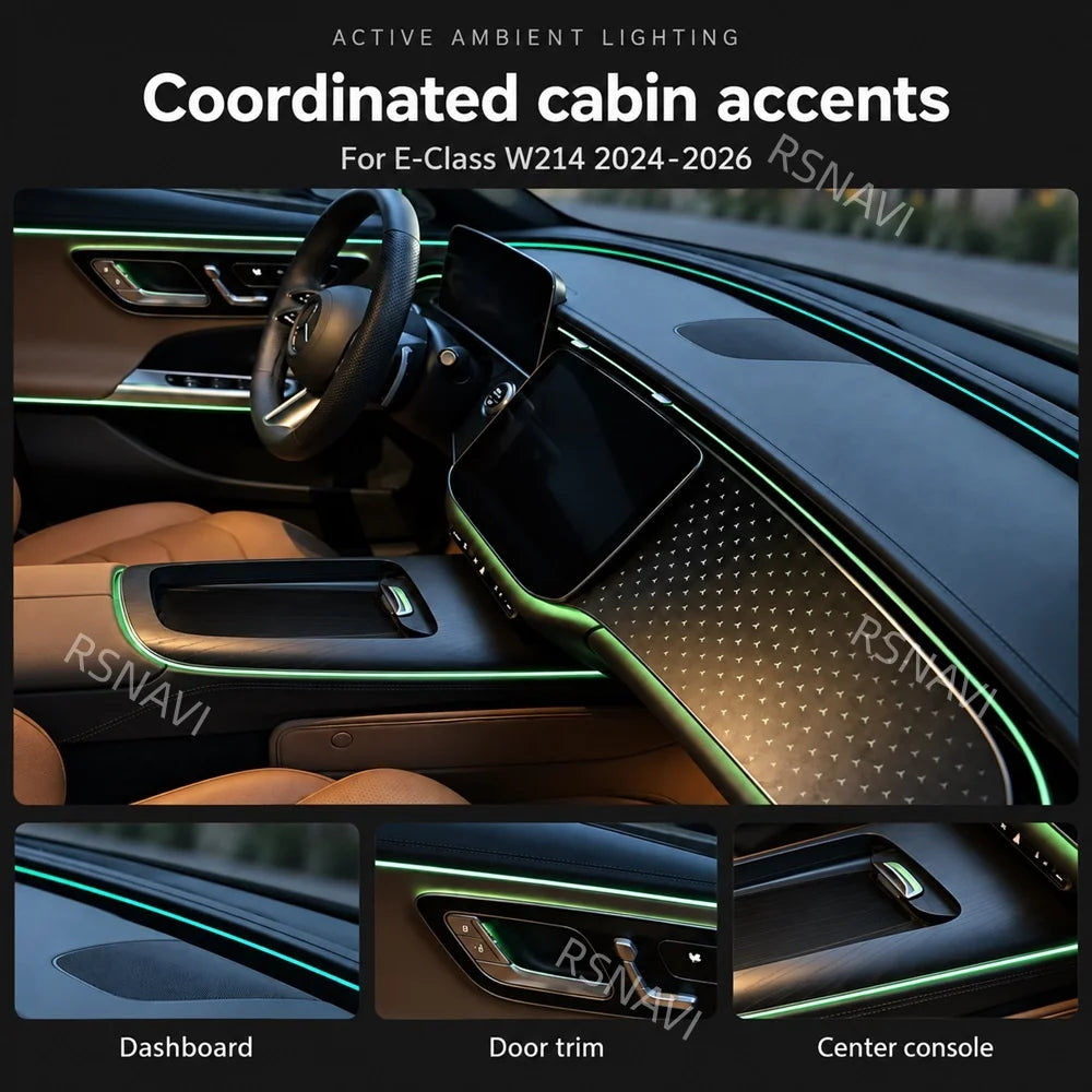 For Mercedes-Benz E-Class W214 2024-2026 Interior Active Ambient
