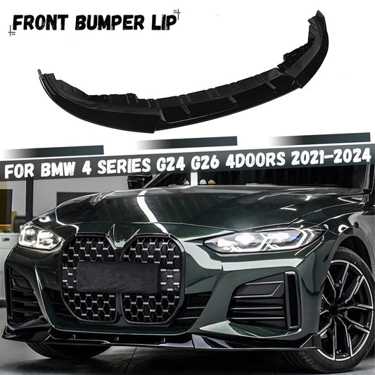 For BMW 4 Series G24 G26 Front Bumper Lip Spoiler Diffuser Body