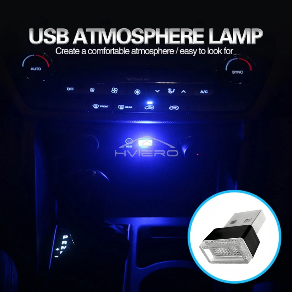 MINI USB RGB Atmosphere Red Blue White Lamps Emergency