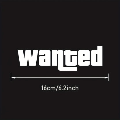 Fashion Windshield Wanted Window Sticker Moto Safety Signs Decals
