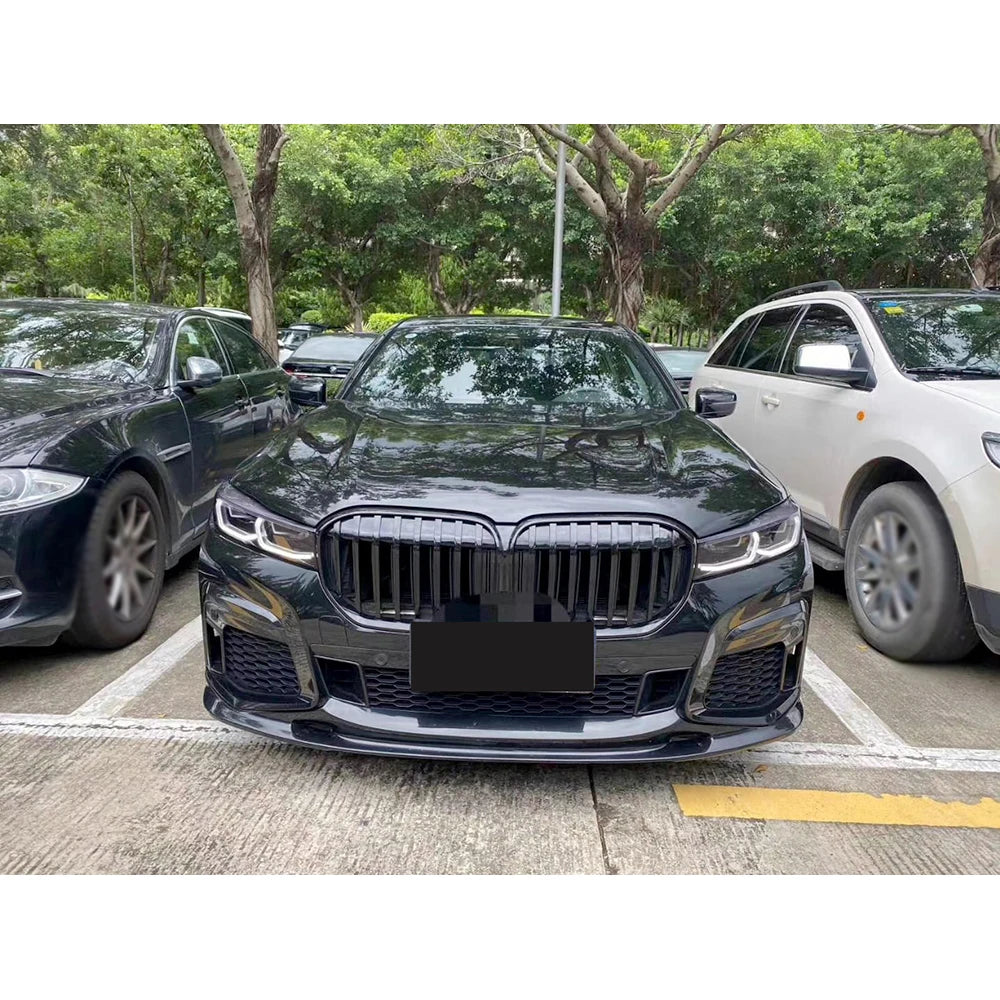 For BMW 7 Series G11 G12 Dry Carbon Fiber Front Bumper Lip Chin