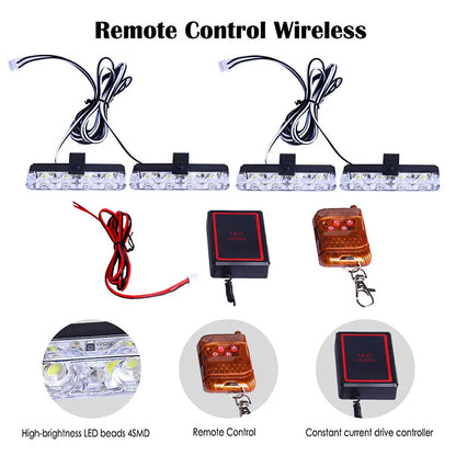 Grill Strobe Yellow White Remote Wireless Control Flash Signal