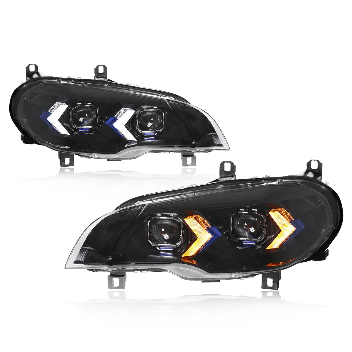 For BMW X5 E70 2007-2013 Headlight Emark Upgrade Bright