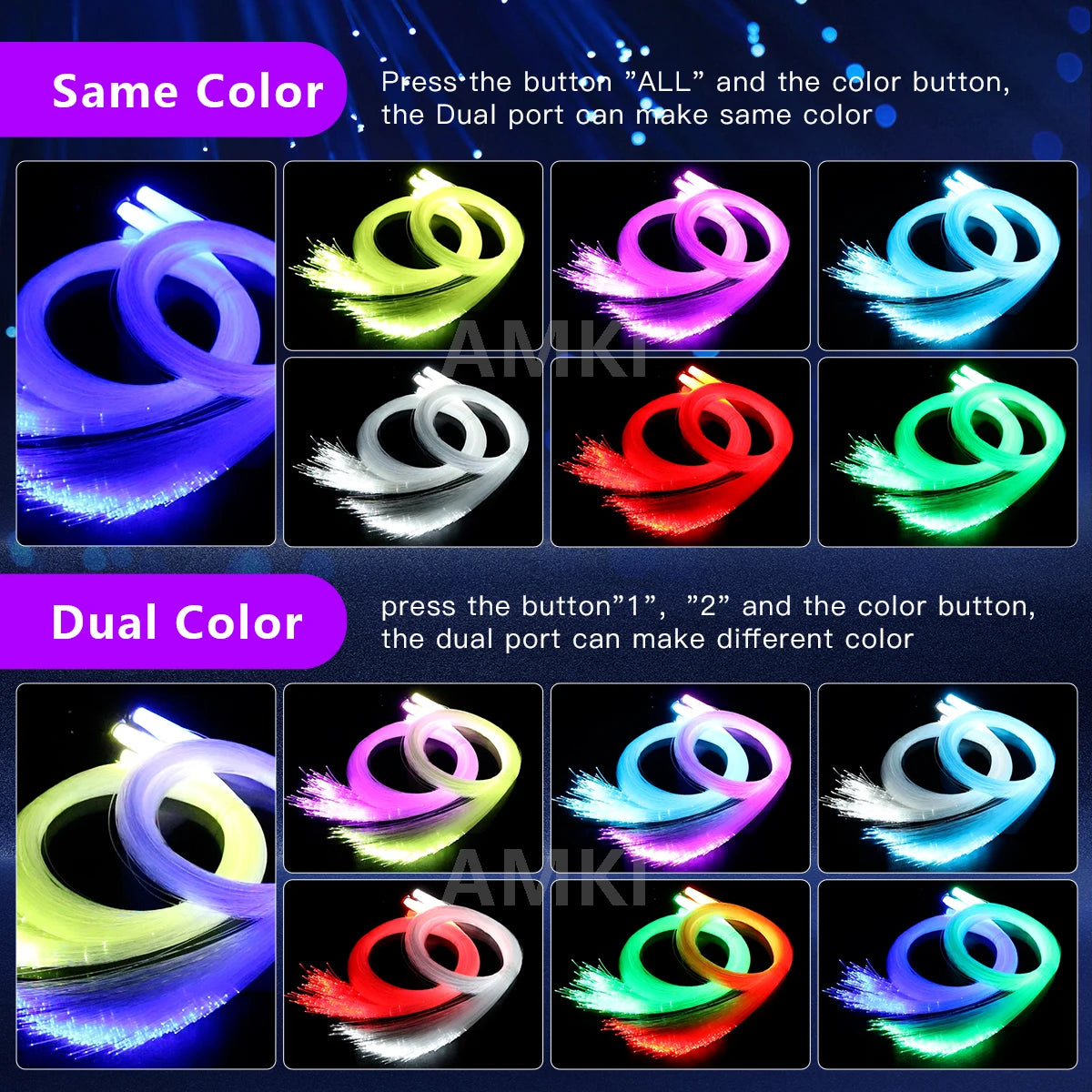 32W Dual Color Rgbw Starry Sky Ceiling Kit Interior