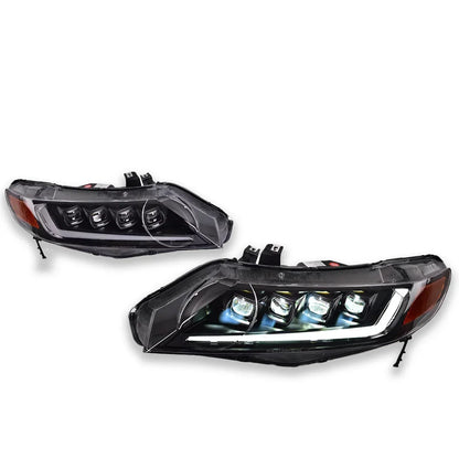 For Honda Civic 8TH Gen Headlight 2006-2011 Upgrade Modified Drl