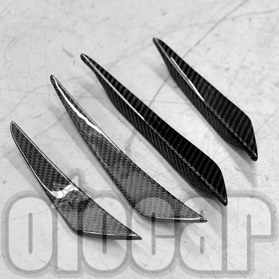For BMW F91 F92 F93 M8 Oiomotors Dry Carbon Front Bumper Side