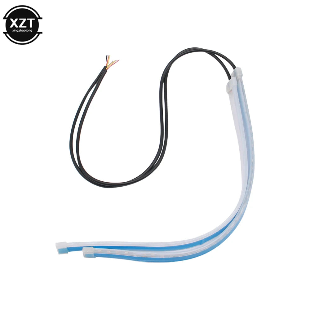 1pair Drl ultra-thin Daytime Running Flexible Waterproof Turn