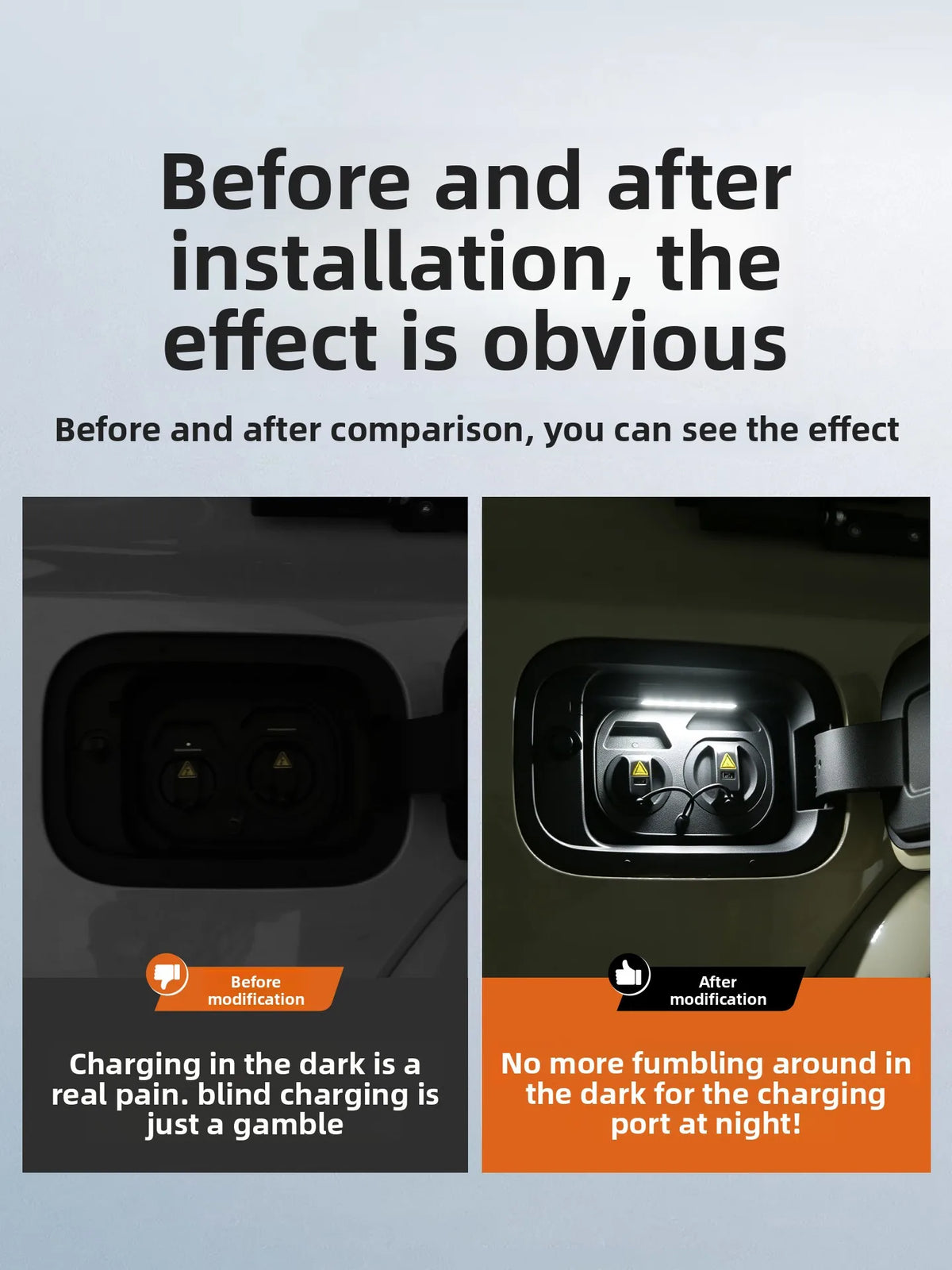 For Chery Icar V27 2026 Charging Port Lighting Automatic Sensing