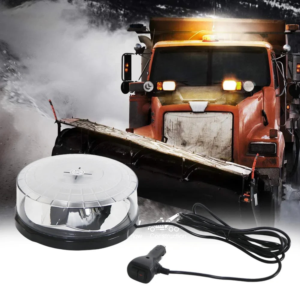 Truck Roof Beacon Amber Strobe Warning Fire Engine Bus