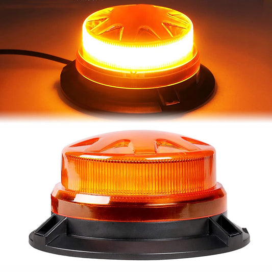 Amber Emergency Strobe Vehicles Roof Flashing MINI Beacon Flash