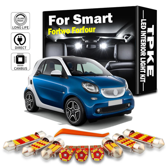 For Smart Fortwo Forfour 450 451 Interior Bulbs Kit 452 453 454