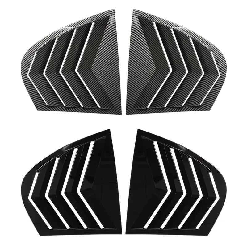 For BMW Rear Window Louvers Series E60 2004-2010 Triangle Shade