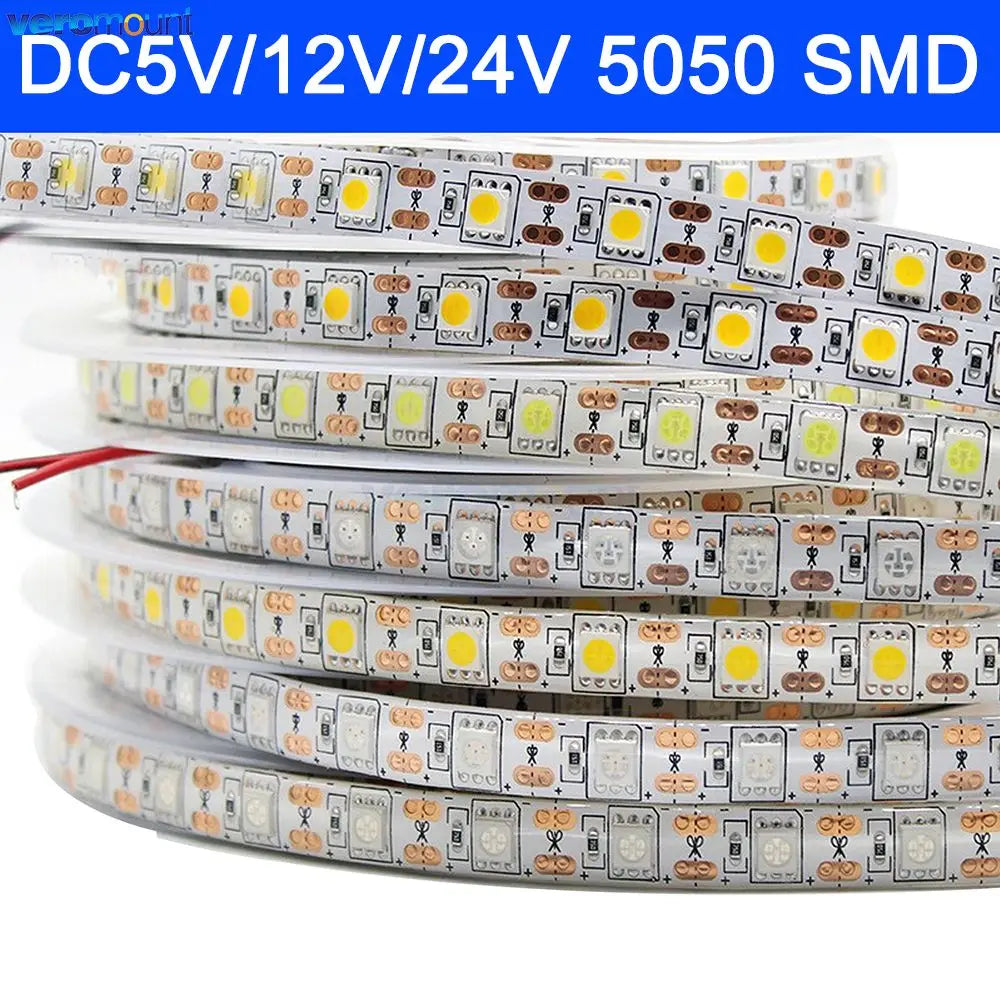 For Decoration 5M dc5v 12V 24V Smd 5050 Strip Tv Backlight