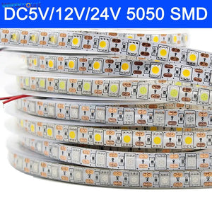 For Decoration 5M dc5v 12V 24V Smd 5050 Strip Tv Backlight