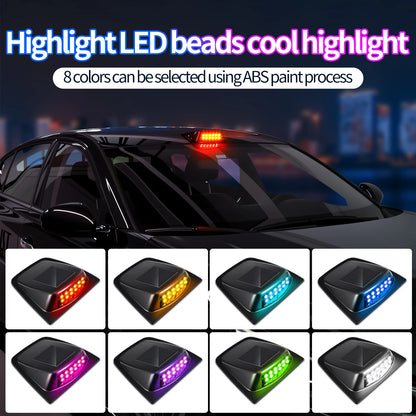 Solar Powered Roof Lidar Cover Anti Rear End Collision