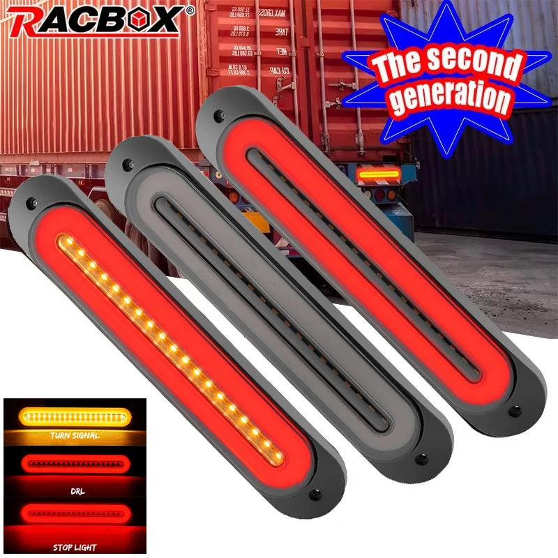 For Trailer IN1 Neon Brake Taillight Bar Truck Tow Boad Wagon