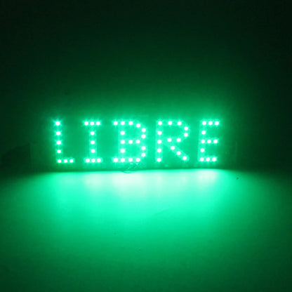 For Vehicles White Green Blue Red Libre Windshield Warning