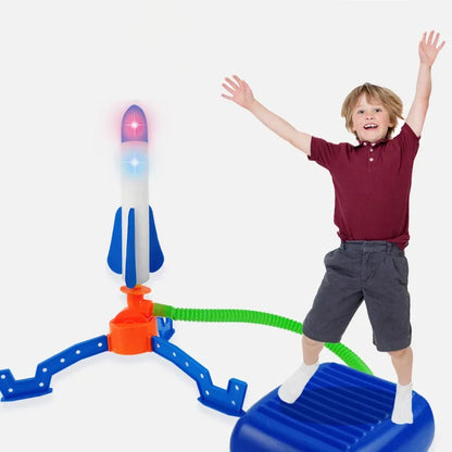 Children S foot-stepping Small Rocket Toys Outdoor Luminous