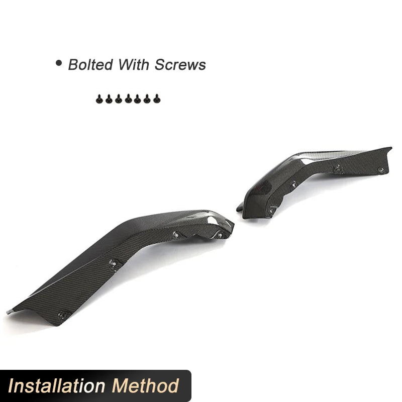 For BMW G82 G83 M4 Coupe Carbon Fiber Rear Bumper Splitters