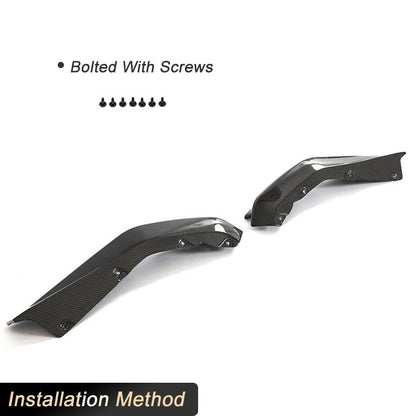 For BMW G82 G83 M4 Coupe Carbon Fiber Rear Bumper Splitters