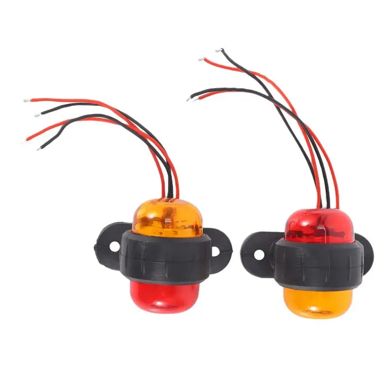 aea6-4pcs Truck Trailer Lamps 24V Side Marker Warning Signal