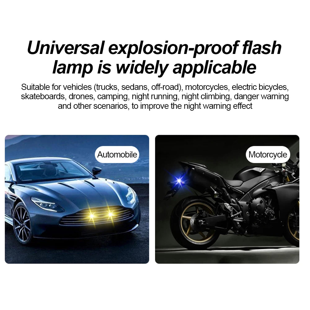In Strobe Warning Motorcycle Drone Wireless Remote Bright Flash