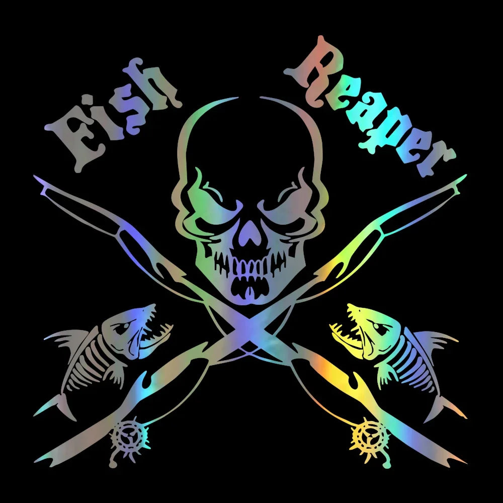 Fashion Skull Series Sticker Vinyl Reflective Funny Stickers On