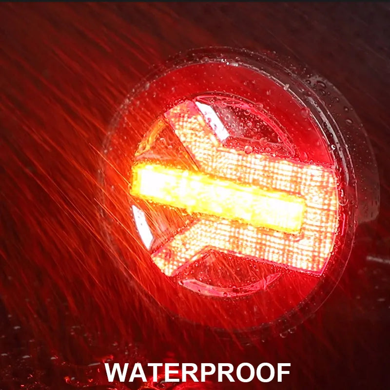 For Jeep Volvo Pickup Trailer 12V Offroad Truck Round Taillight
