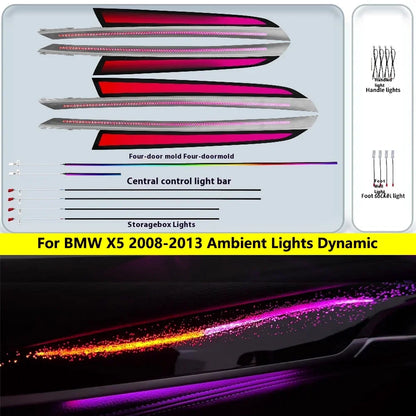 For BMW X5 2008-2013 Ambient Lights Dynamic pattern+dragon Scale