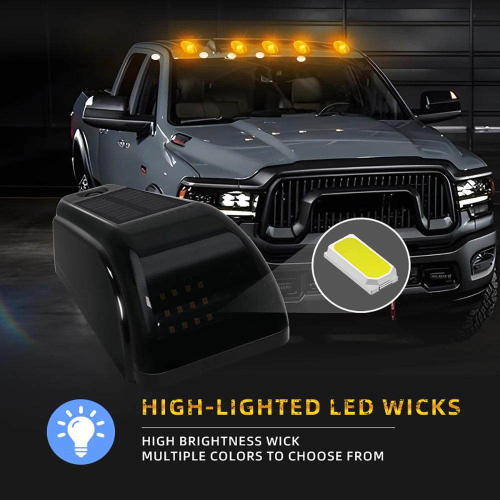 For Pickup 5X Solar Powered Cab Reusable Wireless Truck Roof