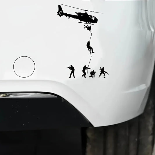 For Decal Stripe Vinyl 1PC Newest Helicopter Soldier Man Swat